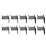 10 Pcs Hat Hooks Modern Minimalist Lossless Strong Acrylic Adhesive Hat Hangers for Home Wall Black