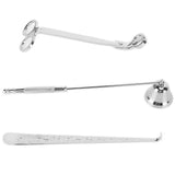 3PCS Candle Accessory Set Candle Wick Trimmer Cutter Snuffer Extinguisher Wick Dipper Gift SuppliesSilver - Extra Image