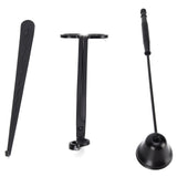 3PCS Candle Accessory Set Candle Wick Trimmer Cutter Snuffer Extinguisher Wick Dipper Gift SuppliesBlack