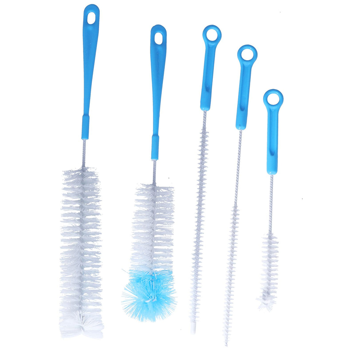 Water Bottle Brush 5pcs Long Handle Cleaning Brush for Narrow Neck Water Bottle Baby Bottle Coffee GrinderBlue