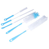 Water Bottle Brush 5pcs Long Handle Cleaning Brush for Narrow Neck Water Bottle Baby Bottle Coffee GrinderBlue