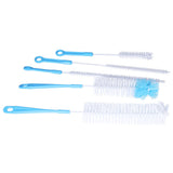 Water Bottle Brush 5pcs Long Handle Cleaning Brush for Narrow Neck Water Bottle Baby Bottle Coffee GrinderBlue - Extra Image