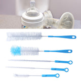 Water Bottle Brush 5pcs Long Handle Cleaning Brush for Narrow Neck Water Bottle Baby Bottle Coffee GrinderBlue