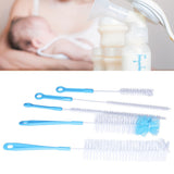 Water Bottle Brush 5pcs Long Handle Cleaning Brush for Narrow Neck Water Bottle Baby Bottle Coffee GrinderBlue - Extra Image