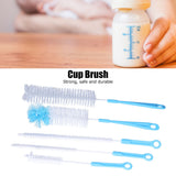 Water Bottle Brush 5pcs Long Handle Cleaning Brush for Narrow Neck Water Bottle Baby Bottle Coffee GrinderBlue