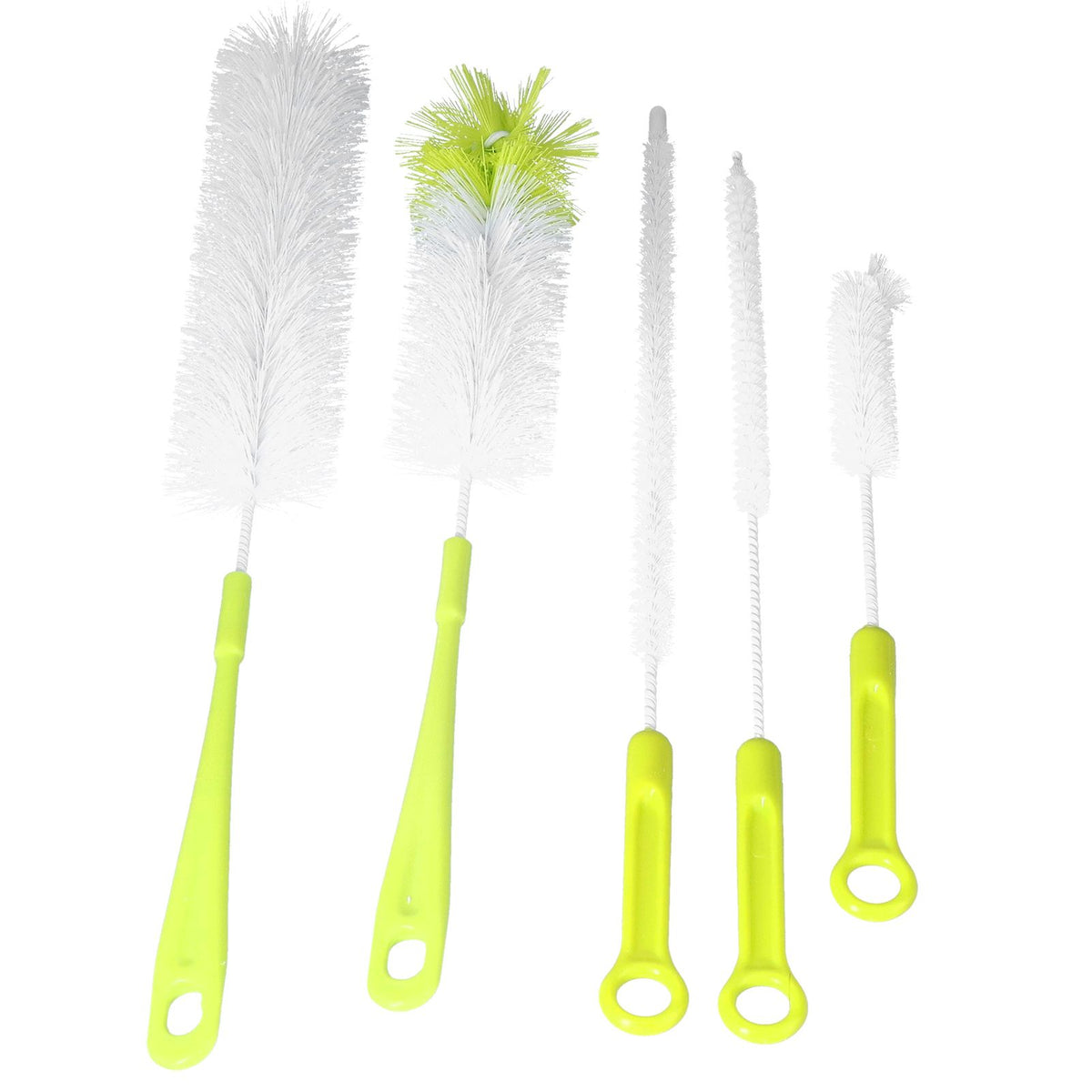 Water Bottle Brush 5pcs Long Handle Cleaning Brush for Narrow Neck Water Bottle Baby Bottle Coffee GrinderGreen