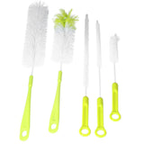 Water Bottle Brush 5pcs Long Handle Cleaning Brush for Narrow Neck Water Bottle Baby Bottle Coffee GrinderGreen