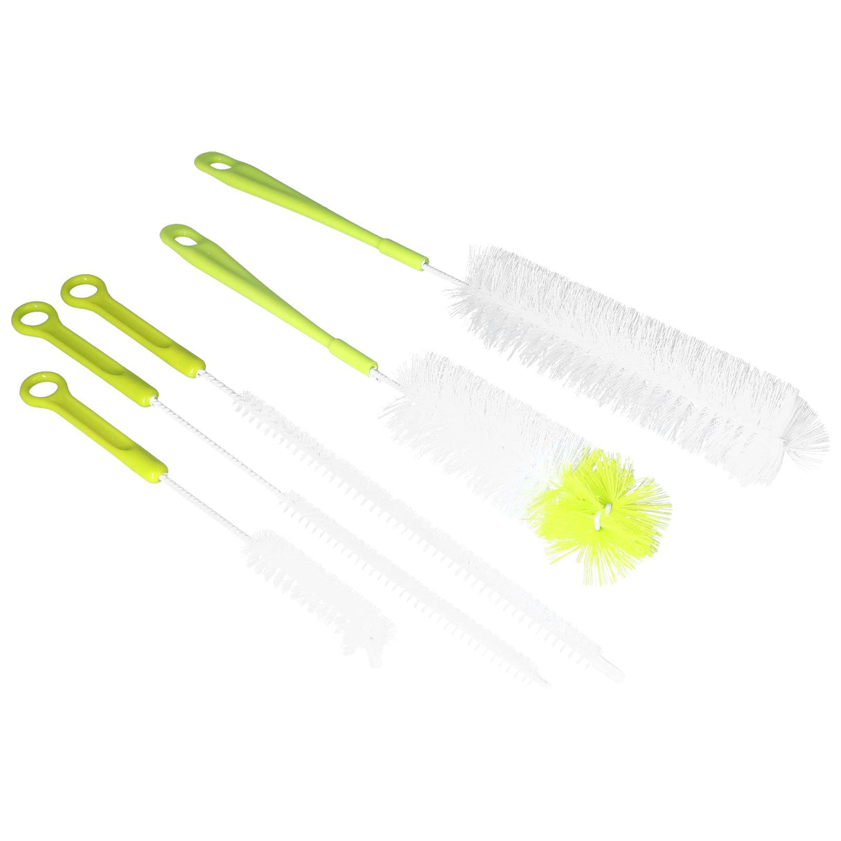 Water Bottle Brush 5pcs Long Handle Cleaning Brush for Narrow Neck Water Bottle Baby Bottle Coffee GrinderGreen