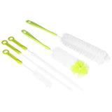 Water Bottle Brush 5pcs Long Handle Cleaning Brush for Narrow Neck Water Bottle Baby Bottle Coffee GrinderGreen