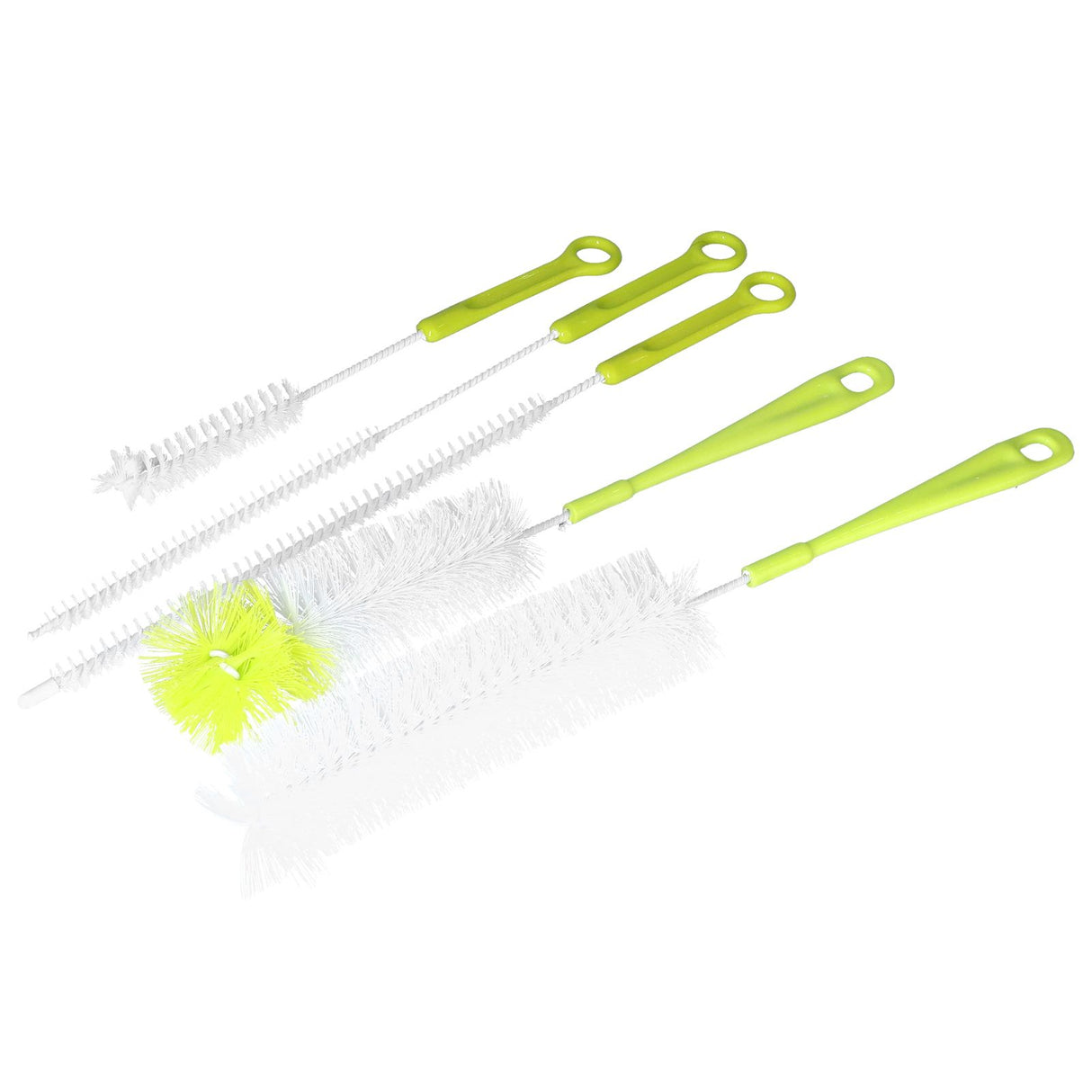 Water Bottle Brush 5pcs Long Handle Cleaning Brush for Narrow Neck Water Bottle Baby Bottle Coffee GrinderGreen