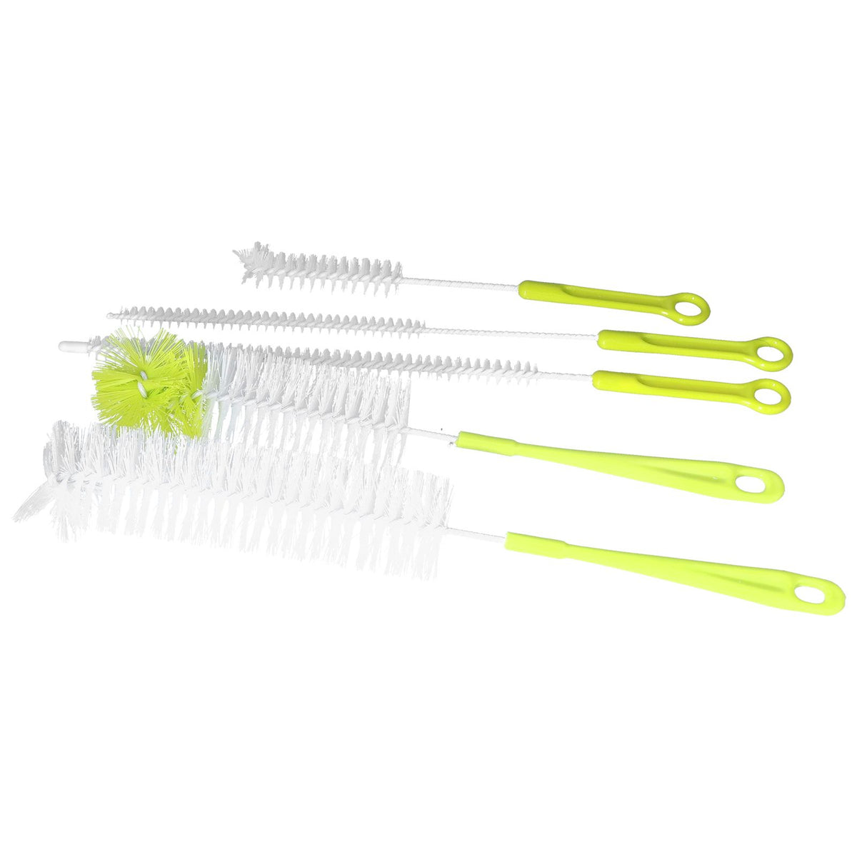 Water Bottle Brush 5pcs Long Handle Cleaning Brush for Narrow Neck Water Bottle Baby Bottle Coffee GrinderGreen