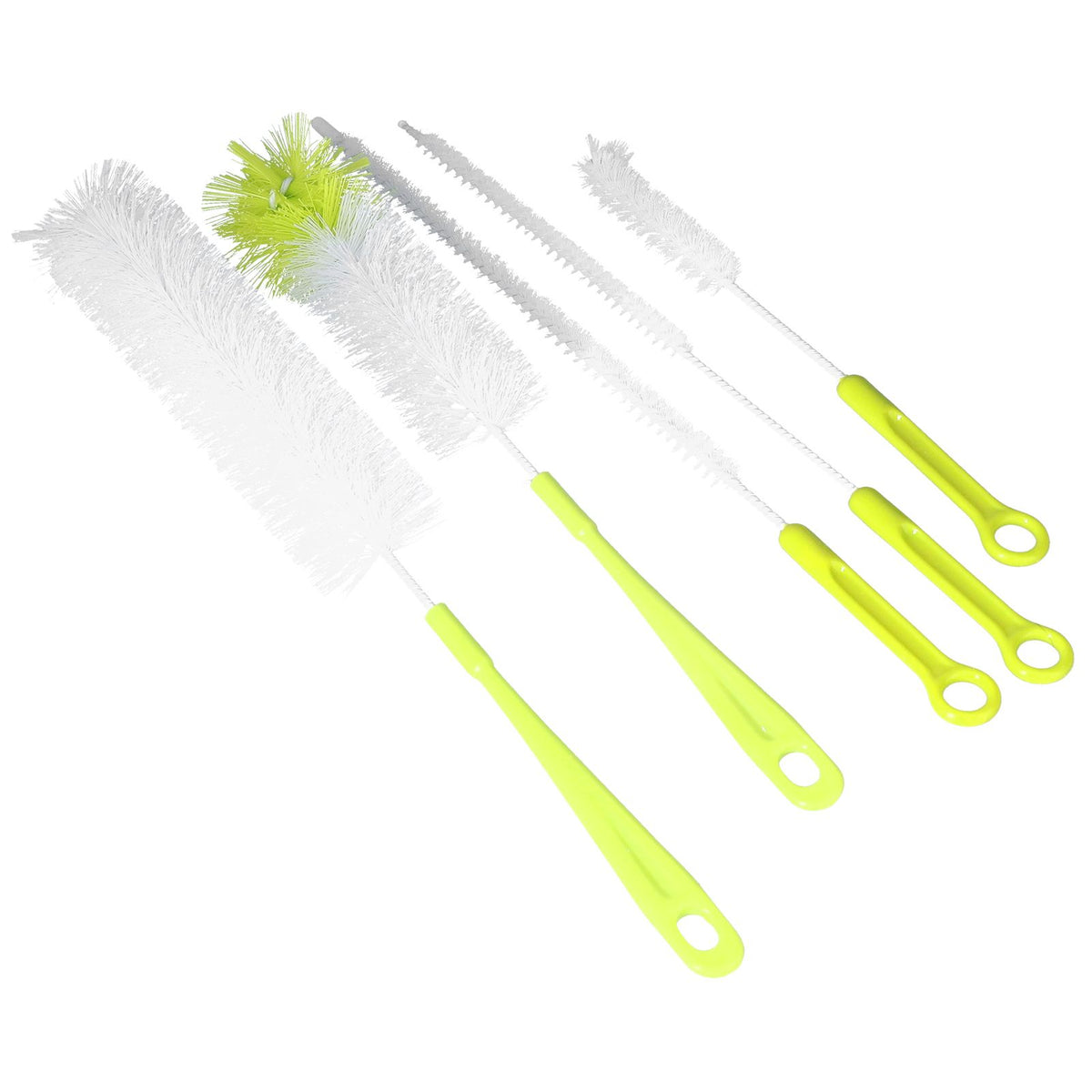 Water Bottle Brush 5pcs Long Handle Cleaning Brush for Narrow Neck Water Bottle Baby Bottle Coffee GrinderGreen
