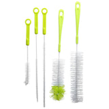 Water Bottle Brush 5pcs Long Handle Cleaning Brush for Narrow Neck Water Bottle Baby Bottle Coffee GrinderGreen - Extra Image