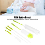 Water Bottle Brush 5pcs Long Handle Cleaning Brush for Narrow Neck Water Bottle Baby Bottle Coffee GrinderGreen