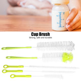 Water Bottle Brush 5pcs Long Handle Cleaning Brush for Narrow Neck Water Bottle Baby Bottle Coffee GrinderGreen - Extra Image