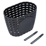 Children Bike Basket Thickened Plastic Wear Resistant and Durable Children's Bicycle Stroller Shopping Hanging BasketBlack