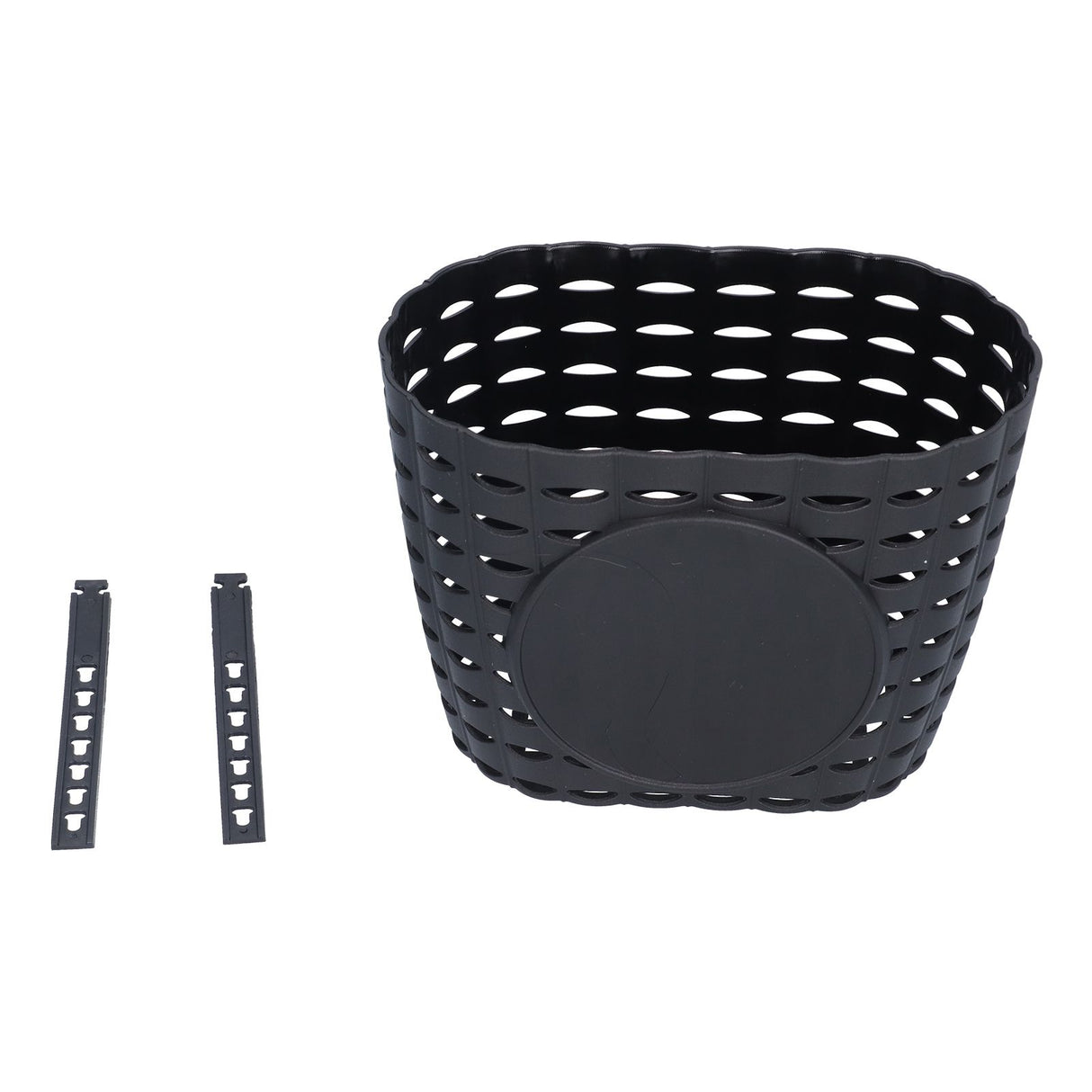 Children Bike Basket Thickened Plastic Wear Resistant and Durable Children's Bicycle Stroller Shopping Hanging BasketBlack