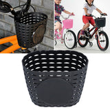 Children Bike Basket Thickened Plastic Wear Resistant and Durable Children's Bicycle Stroller Shopping Hanging BasketBlack