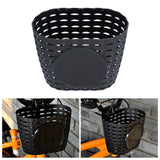 Children Bike Basket Thickened Plastic Wear Resistant and Durable Children's Bicycle Stroller Shopping Hanging BasketBlack - Extra Image
