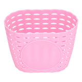 Children Bike Basket Thickened Plastic Wear Resistant and Durable Children's Bicycle Stroller Shopping Hanging BasketPink