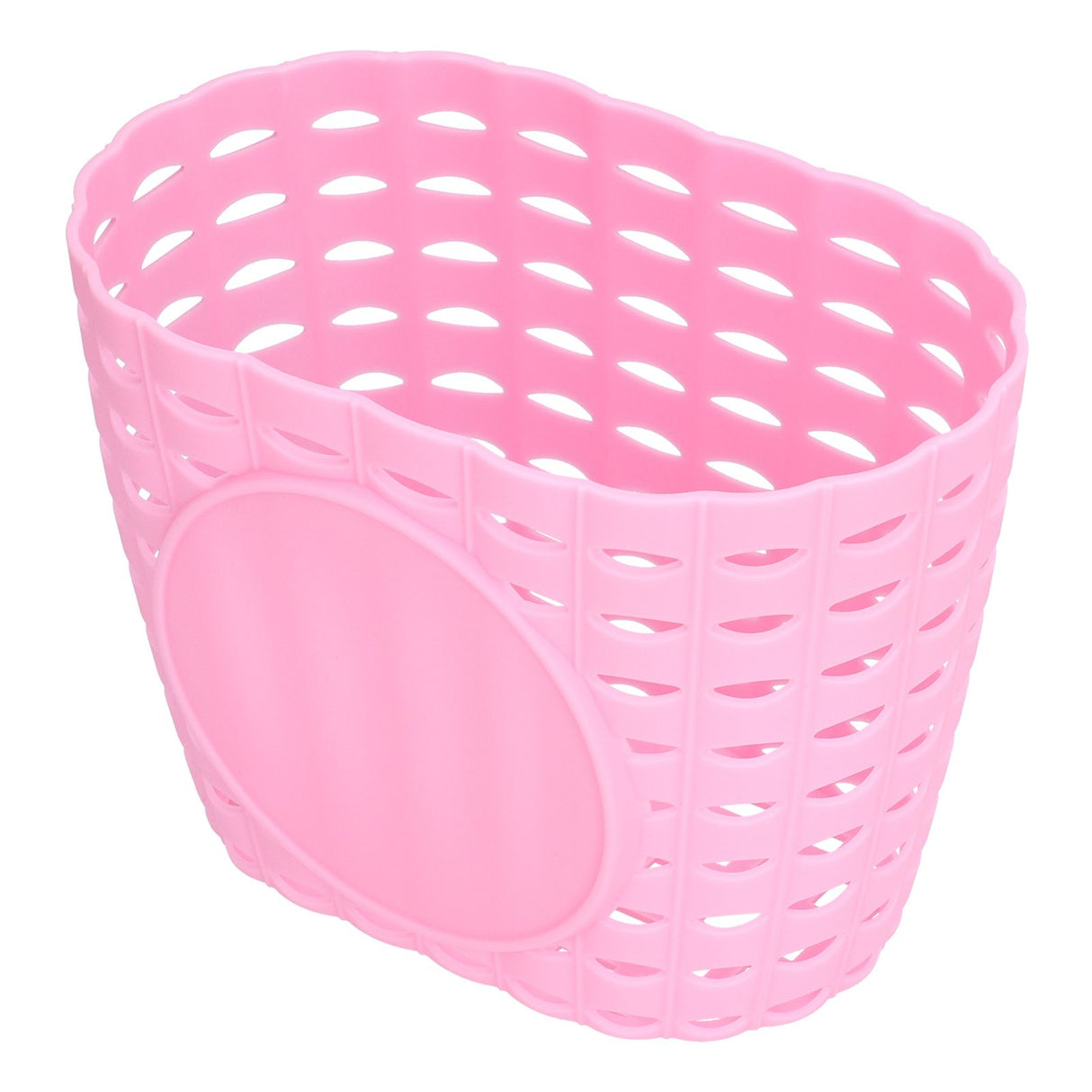 Children Bike Basket Thickened Plastic Wear Resistant and Durable Children's Bicycle Stroller Shopping Hanging BasketPink
