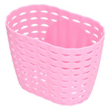 Children Bike Basket Thickened Plastic Wear Resistant and Durable Children's Bicycle Stroller Shopping Hanging BasketPink - Close-Up Angle