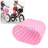 Children Bike Basket Thickened Plastic Wear Resistant and Durable Children's Bicycle Stroller Shopping Hanging BasketPink