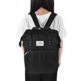 Backpack Multifunctional Foldable Large Capacity Baby Diaper Storage Bag for TravelBlack