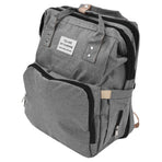 Backpack Multifunctional Foldable Large Capacity Baby Diaper Storage Bag for TravelLight Grey
