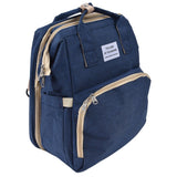 Backpack Multifunctional Foldable Large Capacity Baby Diaper Storage Bag for TravelDark Blue - 45-Degree Angle
