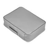 Document Bag Fireproof Waterproof Portable Large Size Multi Layer File Organizer for Home and TravelSilver - Front View