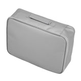 Document Bag Fireproof Waterproof Portable Large Size Multi Layer File Organizer for Home and TravelSilver