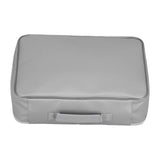 Document Bag Fireproof Waterproof Portable Large Size Multi Layer File Organizer for Home and TravelSilver - Close-Up Angle