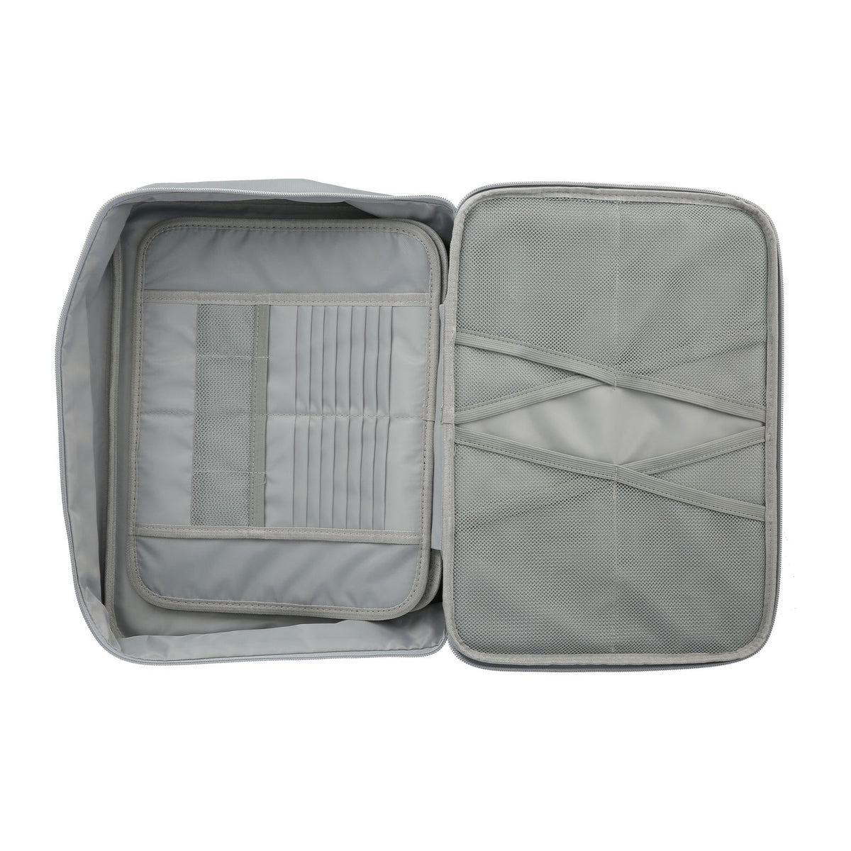 Document Bag Fireproof Waterproof Portable Large Size Multi Layer File Organizer for Home and TravelSilver
