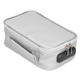Fireproof Document Bag with Lock Portable Small Fireproof Document Bag for Home Office TravelSilver