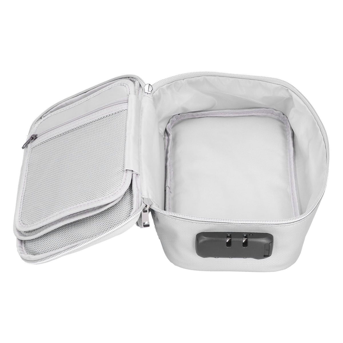 Fireproof Document Bag with Lock Portable Small Fireproof Document Bag for Home Office TravelSilver