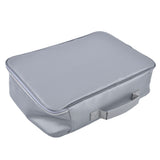 Fireproof Document Bag Pouch Portable File Safe Organizer Large Capacity Storage Box Case with LockSilver