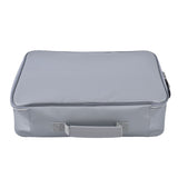 Fireproof Document Bag Pouch Portable File Safe Organizer Large Capacity Storage Box Case with LockSilver - Top-Down View
