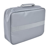 Fireproof Document Bag Pouch Portable File Safe Organizer Large Capacity Storage Box Case with LockSilver