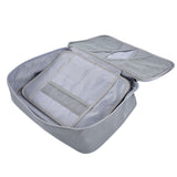 Fireproof Document Bag Pouch Portable File Safe Organizer Large Capacity Storage Box Case with LockSilver