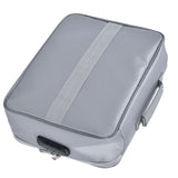Fireproof Document Bag Pouch Portable File Safe Organizer Large Capacity Storage Box Case with LockSilver