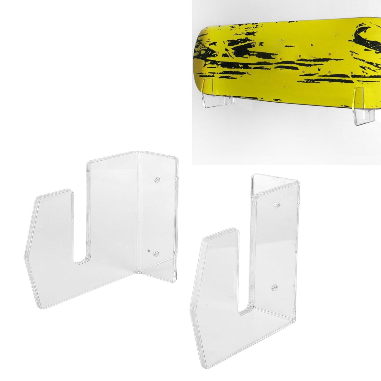 Wall Mount Sliding Plate Bracket Acrylic Durable Skateboard Wall Hanger for Home