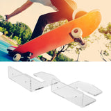 Wall Mount Sliding Plate Bracket Acrylic Durable Skateboard Wall Hanger for Home