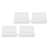 Transparent Storage Box Clear Plastic Container with Hinged Cover for Small ObjectsCrafts Beads Jewelry - Extra Image