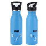 Stainless Steel Sport Water Bottle 500ml Cute Vacuum Insulated Water Bottle with Sucking Mouth for Outdoor SportsBlue Elephant