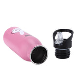 Stainless Steel Sport Water Bottle 500ml Cute Vacuum Insulated Water Bottle with Sucking Mouth for Outdoor SportsPink Bunny