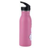 Stainless Steel Sport Water Bottle 500ml Cute Vacuum Insulated Water Bottle with Sucking Mouth for Outdoor SportsPink Bunny - Top-Down View
