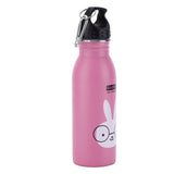 K601 Cute Cartoon Water Bottle Insulated Vacumm Stainless Steel Sport Water Bottle for KidPink Rabbit