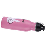 K601 Cute Cartoon Water Bottle Insulated Vacumm Stainless Steel Sport Water Bottle for KidPink Rabbit