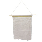 Pockets Cotton Linen Wall Hanging Earrings Storage Bags Multifunctional Home Decor Hanging BagS - Rear View
